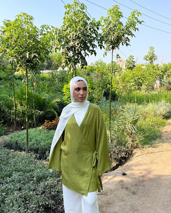 Pistachio Poncho Blouse