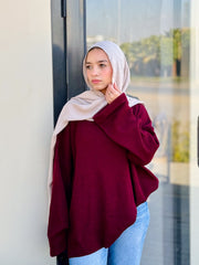 Burgundy Crewneck Pullover